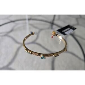 Express Gold Bangle Evil Eye Bracelet New